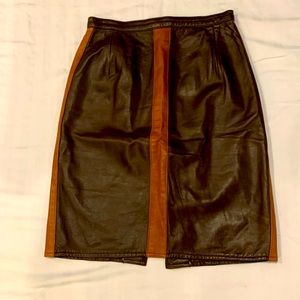 Siena buttery soft leather skirt